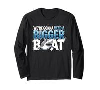 We're Gonna Need A Bigger Boat Funny Shark Meme Fisherman Manga Larga