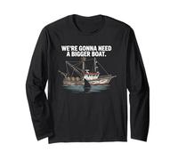 We're Gonna Need A Bigger Boat Funny Shark Meme Fisherman Manga Larga