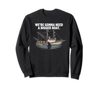 We're Gonna Need A Bigger Boat Funny Shark Meme Fisherman Sudadera