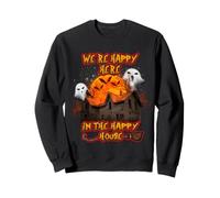 We're Happy Here in The Happy House Halloween Costume Moon Sudadera