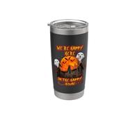 We're Happy Here in The Happy House Halloween Costume Moon Vaso térmico de acero inoxidable de doble pared