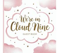 We're on Cloud 9 Guest Book: Pink Sky Theme | Guest Messages, Gift Tracker & Photo Album | Memory Keepsake for Girl Baby Shower, Bachelorette Party or Bridal Shower