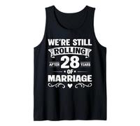 We're Still Rolling After 28 Years Marriage 28th Anniversary Camiseta sin Mangas