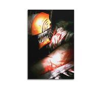 WERETUN Póster decorativo de anime Chainsaw Man para pared e impresión artística moderna para decoración de dormitorio familiar, 12 x 18 pulgadas (30 x 45 cm)
