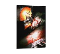 WERETUN Póster decorativo de anime Chainsaw Man para pared e impresión artística moderna para decoración de dormitorio familiar, 12 x 18 pulgadas (30 x 45 cm)