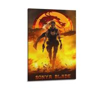 WERETUN Póster decorativo de Mortal Kombat Game 2 lienzos decorativos para pared e imagen artística moderna para decoración de dormitorio familiar, 12 x 18 pulgadas (30 x 45 cm)