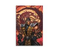 WERETUN Póster decorativo de Mortal Kombat Game 3 lienzos decorativos para pared e imagen artística moderna para decoración de dormitorio familiar, 16 x 24 pulgadas (40 x 60 cm)
