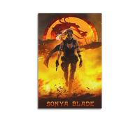 WERETUN Póster decorativo de Mortal Kombat Game Poster2 para pared e imagen artística moderna para decoración de dormitorio familiar, 50 x 75 cm