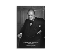 WERETUN Winston Churchill - Póster decorativo de lienzo para pared e impresión artística moderna para decoración de dormitorio familiar, 20 x 30 pulgadas (50 x 75 cm)