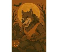 Werewolf Anime Halloween Notebook: Fun and Easy Notebook for Boys and Girls | Cute Pumpkins, Ghosts, Witches and Monsters | Perfect Halloween Gift