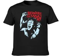 Werewolf in London Beware The Moon Horror Men's T Shirt Unisex Cotton Print tee Black M