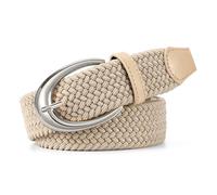 WERFORU Cinturón trenzado elástico para mujer, cinturón de tela para hombre y mujer, unisex, cinturón elástico para pantalones vaqueros, Gürtellänge 110cm