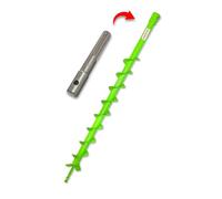 WERHE Barrena de Tierra Ø 50 mm, SDS Max, Cuchillas de Carburo, Acero | profundidad de trabajo 76 cm, peso 1,4 kg, compatible con Bosch, Makita, DeWalt, in daptador, perno, pasador