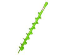 WERHE Barrena de Tierra Ø 80 mm, Largo 80 cm, Para Taladro, Inserción 20 mm | cuchillas de carburo, acero templado, para postes de valla, árboles, cimientos, montaje con perno y pasador