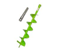 WERHE Barrena de Tierra 150 mm Adaptador SDS Max | largo 80 cm, inserción 20 mm, aprox. 2 kg peso, para martillo perforador y taladro a batería, incl. perno y pasador