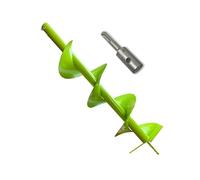 WERHE Barrena de tierra para máquina perforadora con adaptador SDS Plus ⌀200 mm, 80cm de longitud - Barrena para pozos, plantación de árboles, barrena para hoyos de tierra, barrena para pilotes