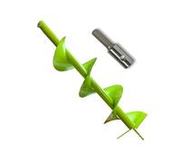 WERHE barrena de tierra para taladro con adaptador HEX ⌀200 mm, 80cm longitud - barrena para pozos, plantación de árboles, broca para agujeros de tierra, broca para postes, broca para pasajes