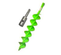 WERHE Barrena para tierra 120 mm con doble hélice - Acero robusto para plantación de árboles y construcción de cercas - Adaptador SDS Plus compatible