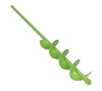 WERHE Barrena para tierra 40 mm - 450 mm de longitud para taladro y atornillador a batería - Barrena de jardín para plantas y postes de cerca - Punta de perforación precisa de acero al carbono