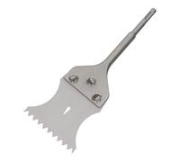 WERHE Cincel Dentado SDS Plus, Ancho 100 mm, Largo 175 mm | altura de diente 6,5 mm, distancia entre dientes 10 mm, acero de herramientas templado, para revoque y adhesivo de azulejos