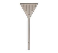 WERHE cincel espátula SDS MAX 150 x 380 mm - para eliminar azulejos, yeso, adhesivo y betún - hoja de cincel ancha para martillos perforadores y de demolición - acero al carbono templado