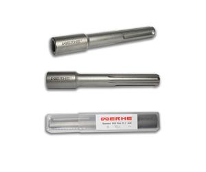 WERHE Hincador de Picas SDS Max, Ø 16,5 mm | Ø exterior 25 mm, largo 165 mm, compatible con Bosch, Makita, Einhell martillos perforadores, para picas de tierra profundas