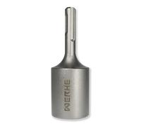 WERHE Hincador de Picas SDS Plus, Ø 25,5 mm, Para Varillas de Tierra, Acero