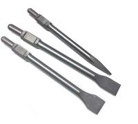 WERHE Juego de cincel hexagonal SDS profesional 3 piezas 30 35 50 x 410 mm horquilla puntiaguda punta plana para martillo de demolición