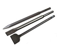WERHE Juego de Cinceles SDS Plus 250 mm, 3 Piezas Cincel Puntero