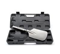 WERHE ® Profi HEX28 cincel de pala 135 x 410 mm hexágono interior 28 mm para martillo de demolición cincel estuche de plástico