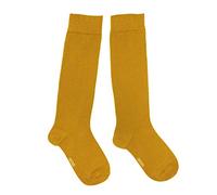 Weri Spezials Calcetines hasta la rodilla para mujer en colores de moda - Buen ajuste y algodón suave., mostaza, 39-42