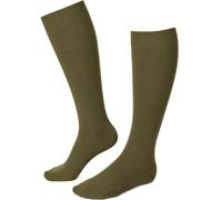Weri Spezials Calcetines hasta la rodilla para mujer en colores de moda - Buen ajuste y algodón suave., verde oliva, 35-38