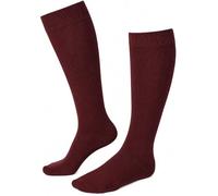 Weri Spezials Calcetines hasta la rodilla para mujer en colores de moda, buen ajuste y algodón suave., burdeos, 35-38