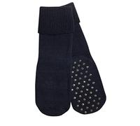 Weri Spezials Calcetines para bebé y niños, de lana, con solapa de ABS, antideslizantes, en azul marino, marine, XX-Small
