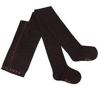 Weri Spezials Leotardos para bebés y niños para niños y niñas, lisos, de algodón chocolate, chocolate, 98 cm-104 cm