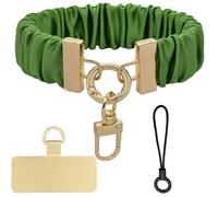 WERIGONI 1PCS Portachiavi corto, cordón elástico para celular, cordón para celular da polso universale para teléfono, verde erba
