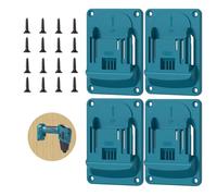 WERIGONI Kit de Montaje en Pared de 4 piezas, Compatible con Herramientas Eléctricas Makita de 18 V, Incluye los Modelos BL1830, BL1840, BL1850 y BL1860