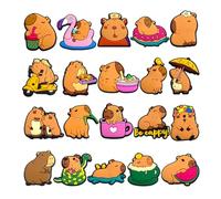 WERIGONI Set de 20 adornos para zapatos de carpincho, adornos para zapatos DIY, tapas para zapatos, accesorios para Crocs, adornos para Crocs