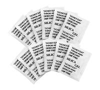 Weriirew bolsitas de Gel de sílice, 100 Paquetes Desecante de Gel de sílice de Grado alimenticio Absorbedores de Humedad eficientes para Alimentos, Alimentos para Mascotas, baño, Cocina, Pasta, café