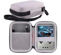 WERJIA Funda de transporte rígida compatible con consola de juegos de mano TRIMUI Brick Hammer/TRIMUI Brick, bolsillo de malla para cable, tarjeta SD (gris)