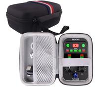 WERJIA Funda rígida para grabadora de vídeo Zoom Q2n-4K, Cargador, Adaptador de trípode de micrófono y Accesorios, Black, Grande, Compacto