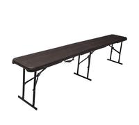 WERKA PRO Banco Plegable Efecto Madera 180x28x43cm