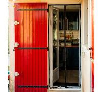 WERKA PRO Cortina mosquitera magnética para Puerta 215 x 100 cm Negro