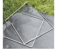 WERKA PRO Grampas metálicas galvanizadas 15 x 20cm 10 Piezas
