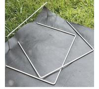 WERKA PRO Grampas metálicas galvanizadas 15 x 20cm 40 Piezas