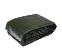 WERKA PRO Lona Multifuncional Negra y Verde 240 g/m2 8 x 12 m