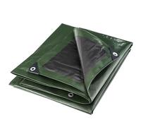 WERKA PRO Werkapro - Lona Multiusos (240 g/m², 3 x 5 m), Color Negro y Verde