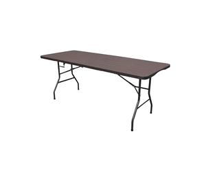 WERKA PRO Mesa Plegable Aspecto Madera 180x74x74cm
