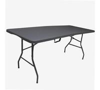 WERKA PRO Mesa Plegable Rectangular Gris 180 x 74 x 74 cm