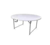WERKA PRO Mesa Redonda Plegable Ø150 x 74 cm Blanco